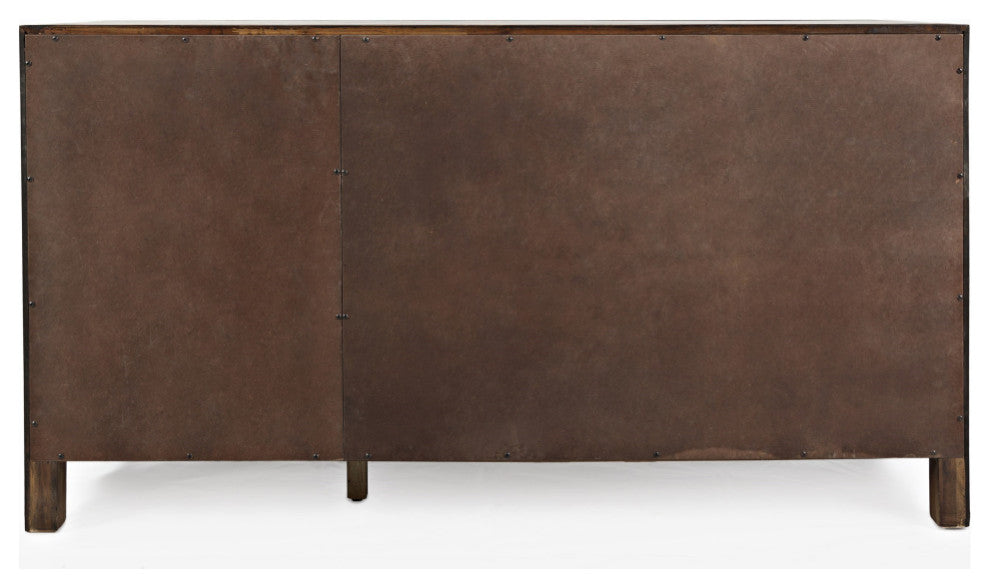 Gramercy Mid-Century Modern Chevron Three Door 60" Accent Cabinet
