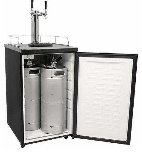 EdgeStar KC2000TWIN 20"W Dual Tap Kegerator for Full Size Kegs - Stainless