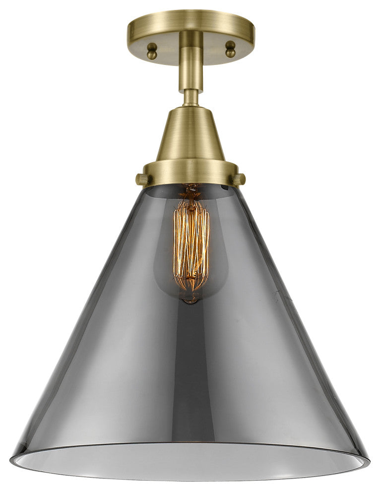 Innovations Lighting 447-1C-AB-G43-L X-Large Cone 1 Light 12" Flush Mount