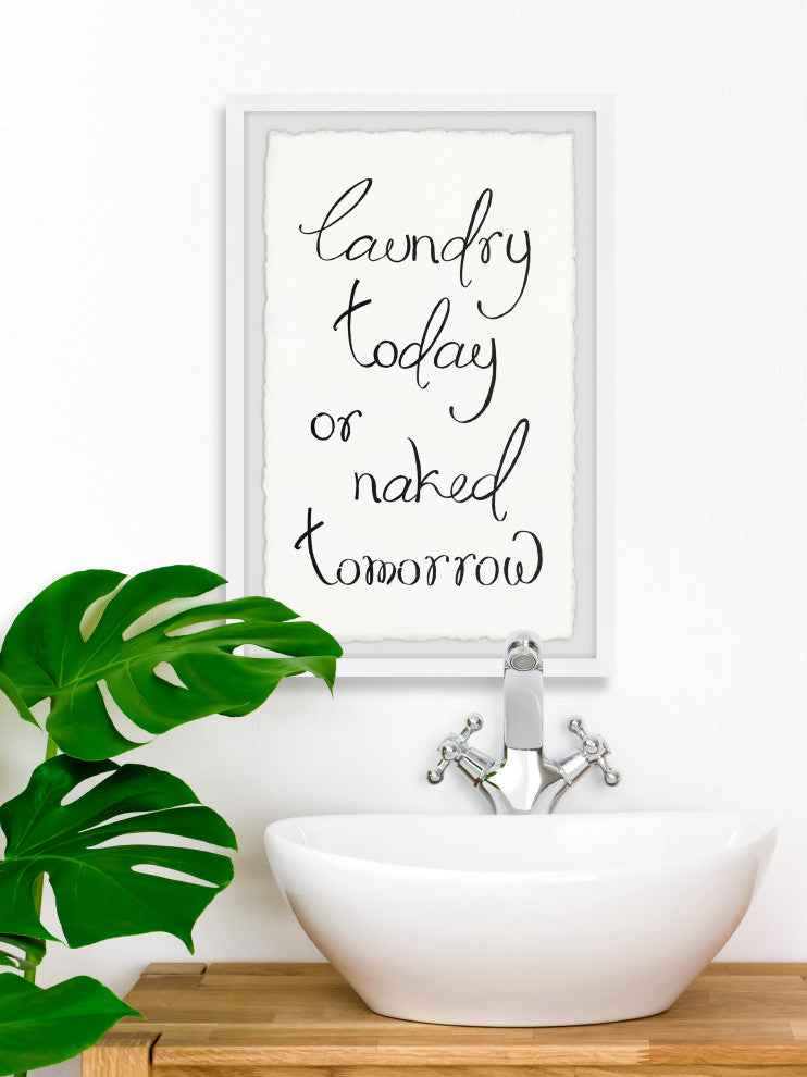 "Laundry Today" Framed Painting Print, 8x12