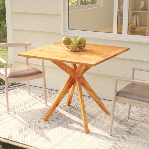 vidaXL Bistro Table Outdoor Side Table for Front Porch Deck Solid Wood Acacia