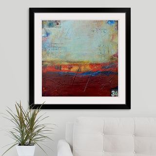 "Backstage 34" Black Framed Art Print, 32"x32"x1"