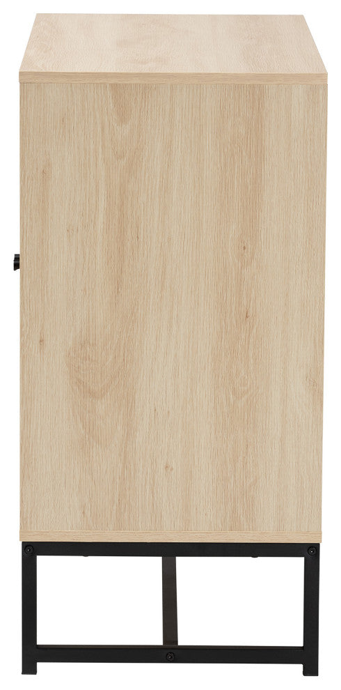 Traci Natural Rattan 2-Door Storage Cabinet