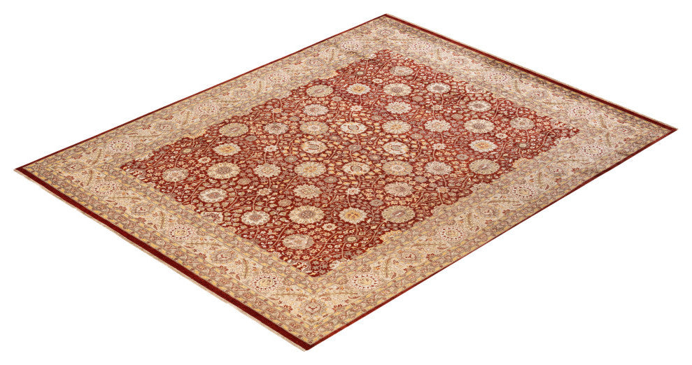 Mogul, One-of-a-Kind Hand-Knotted Area Rug Orange, 8'1"x10'3"