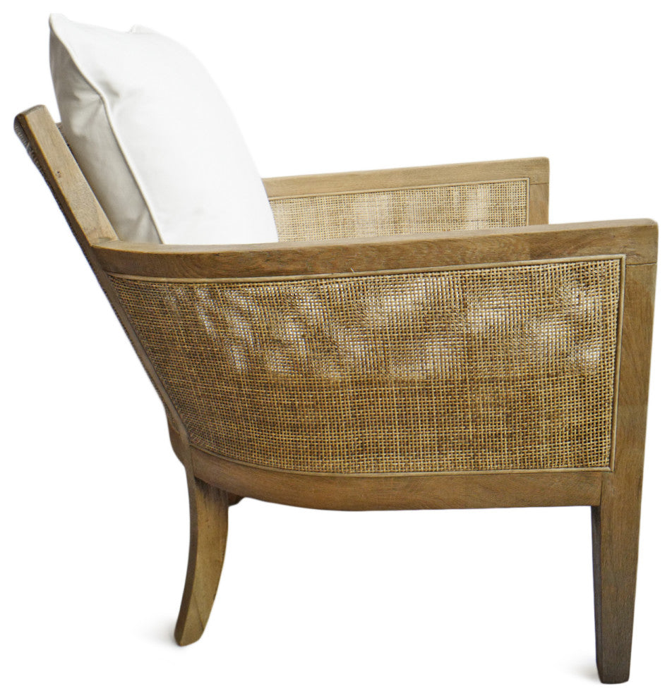 Cane and Oak Arm Chair