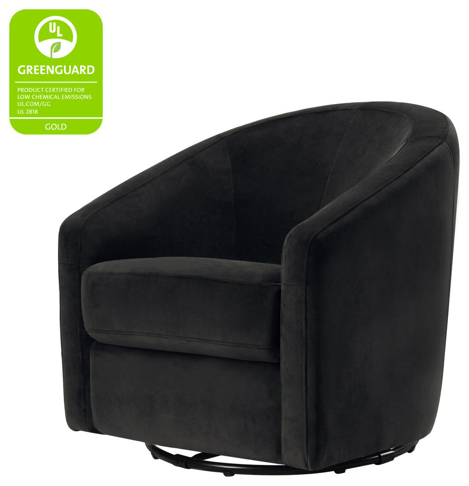 Madison Swivel Glider, Black Velvet
