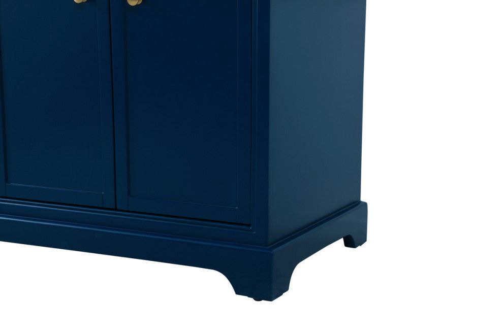 Home Living 72" Double Bathroom Vanity, Blue