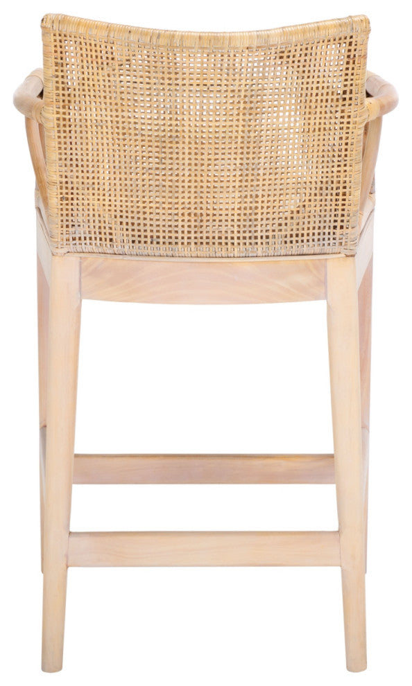 Safavieh Gianni Counter Stool, Natural/White Washed