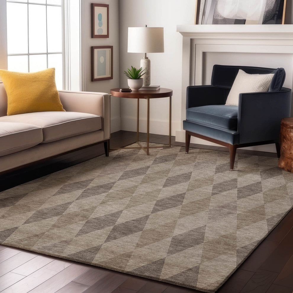Premium Machine Washable Mayfield AMF561 Beige 2'6" x 3'10" Rug