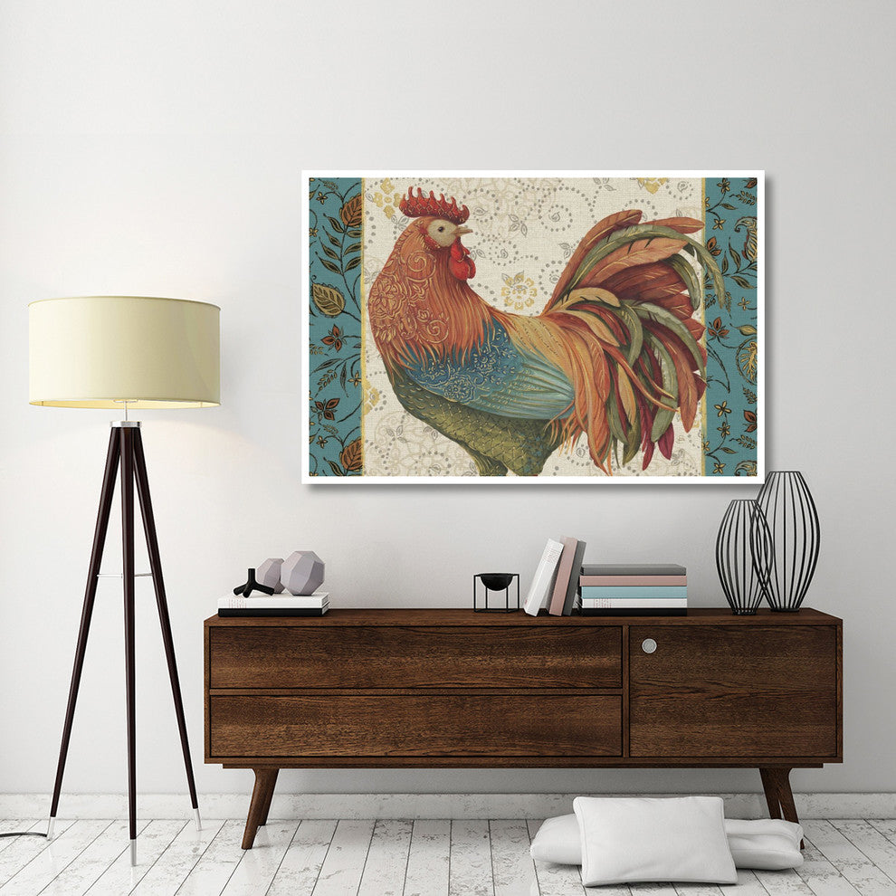 "Rooster_Spice_I_II_III_IVA" Digital Paper Print by Daphne Brissonnet, 62"x42"