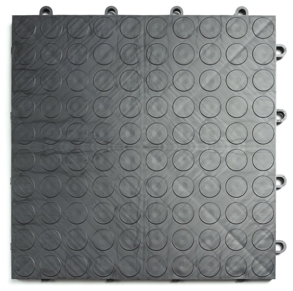 12"x12" GarageDeck Modular Garage Flooring, Graphite