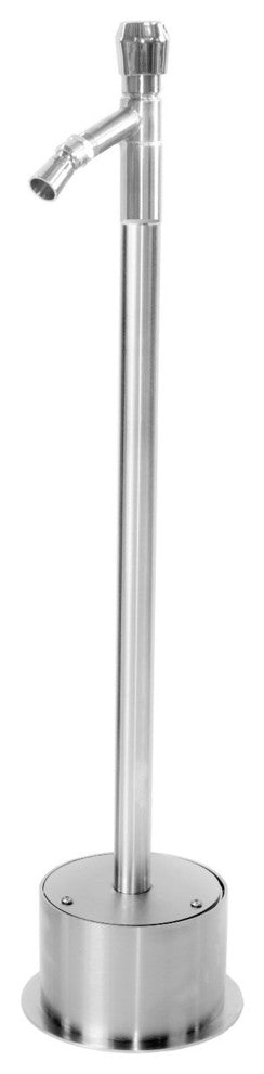 Free Standing Foot Shower with Auto Shut-off Metered Push Valve