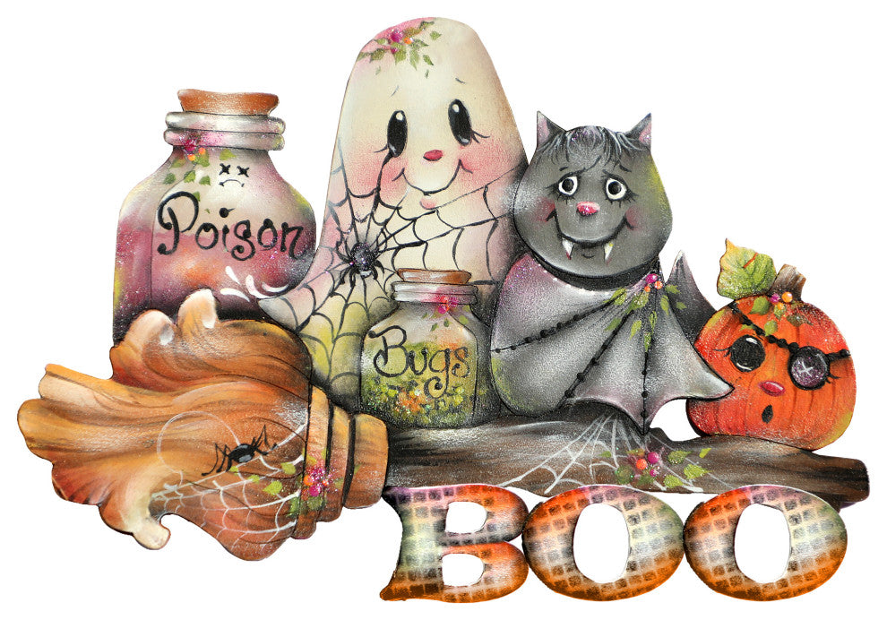 Boo Wooden Ornament