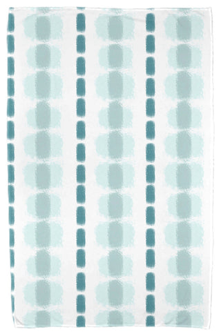 Watercolor Stripe, Stripe Print Beach Towel, Teal