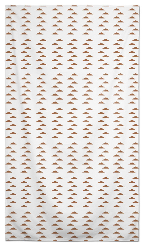 Terracotta Triangles 58x102 Tablecloth