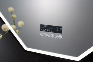 Otto LED Octagon Framed Mirror, 30"