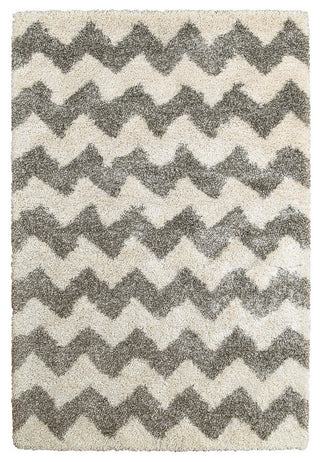 Oriental Weavers Henderson Grey/ Ivory Geometric Indoor Area Rug 6'7"X9'6"