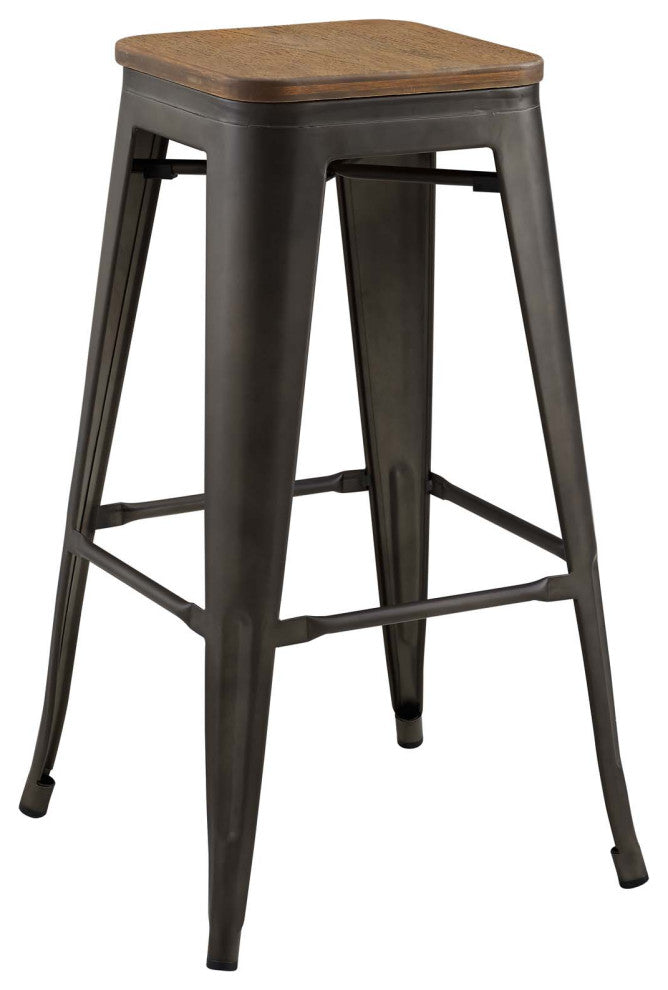 Modern Brown Promenade Bar Stool