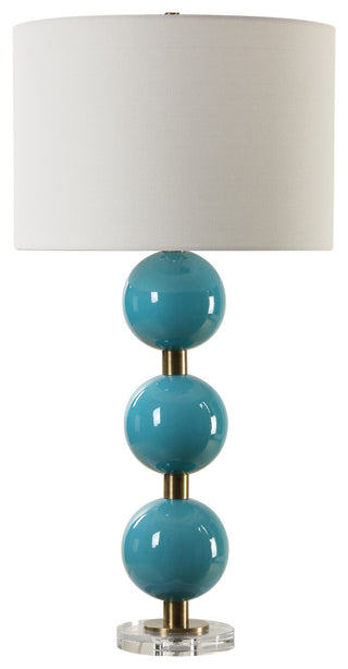 Uttermost Palawan Blue Glaze Table Lamp