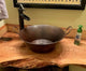 16" Copper Vessel Bathroom Sink with Rustic Handles