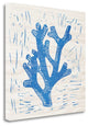 "Sea Creature Coral Blue" By Courtney Prahl, Giclee Print on Gallery Wrap Canvas