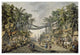"Market Scene in an Imaginary Oriental Port" Paper Art, 20"x14"