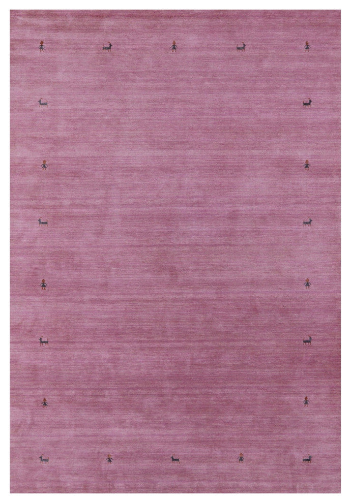 6' 0" X 9' 0" Persian Gabbeh Hand Knotted Wool Rug - Q15309