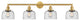 Large Bell 4 Light Bath Vanity Light, Satin Gold, Seedy, Seedy