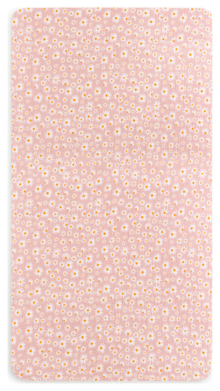 Crib Sheet, GOTS Certified Organic Muslin Cotton, Daisy
