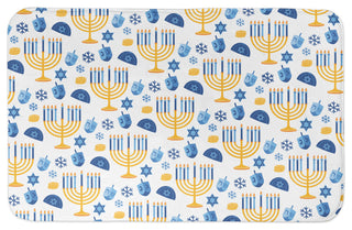 Hanukkah Pattern 34x21 Bath Mat