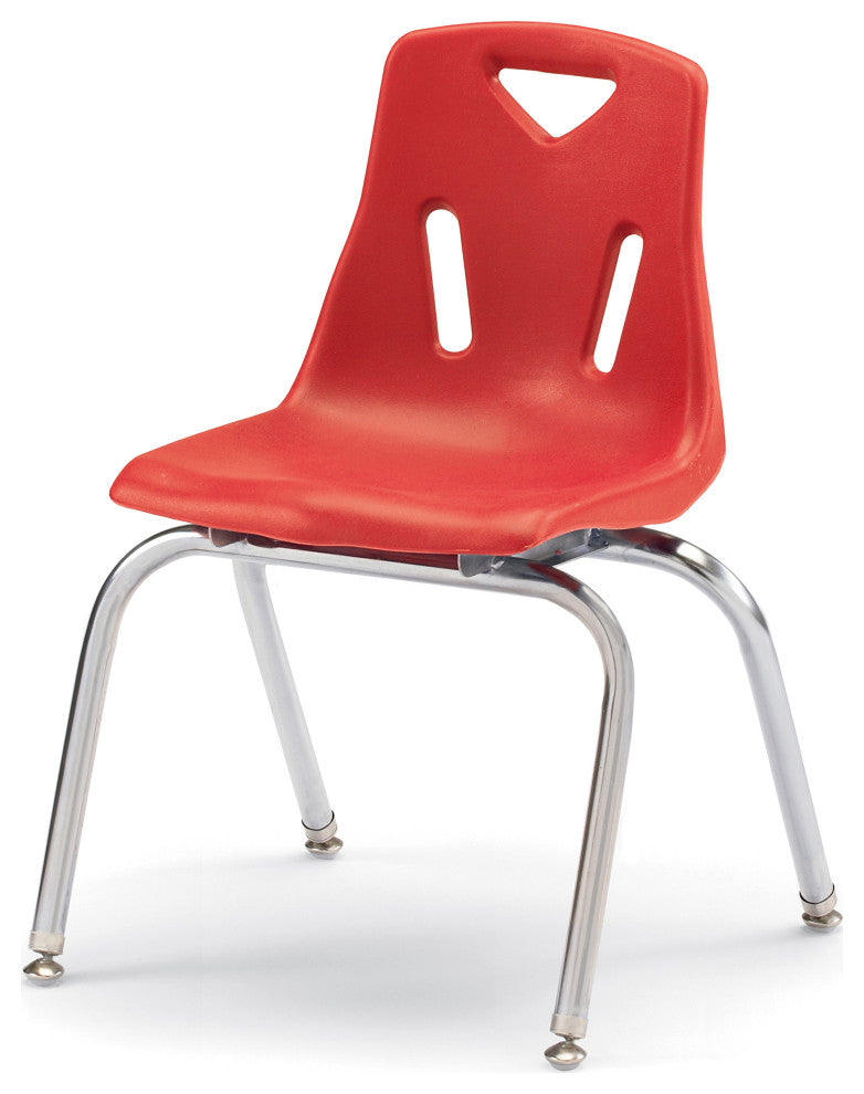 Berries Stacking Chair with Chrome-Plated Legs - 12" Ht - Key Lime