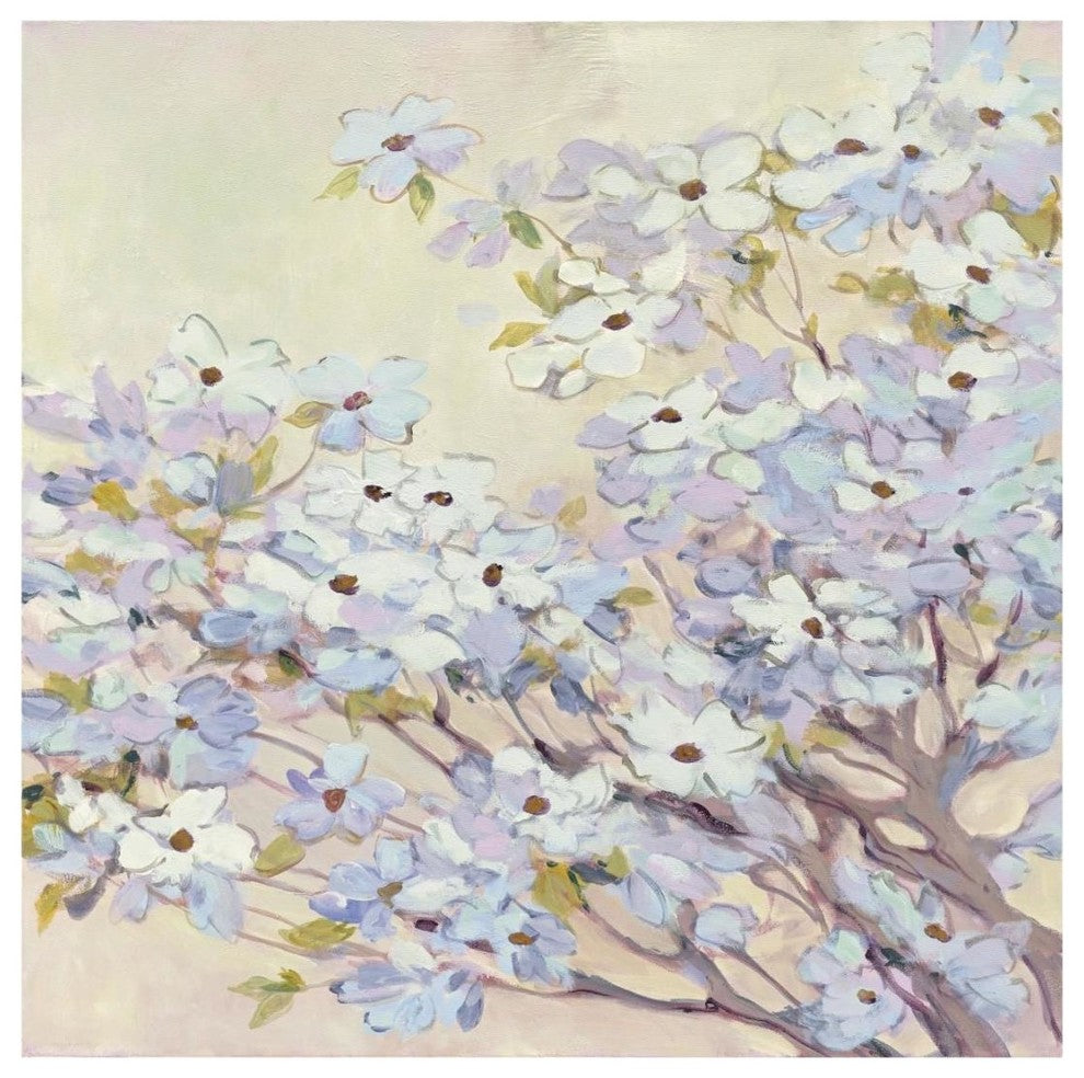 "Spring Dogwood I" Digital Paper Print by Julia Purinton, 20"x20"