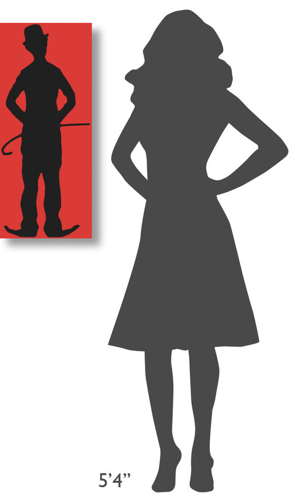 "Charlie Chaplin - Stock Silhouette" Canvas by Hollywood Photo Archive, 13x30"