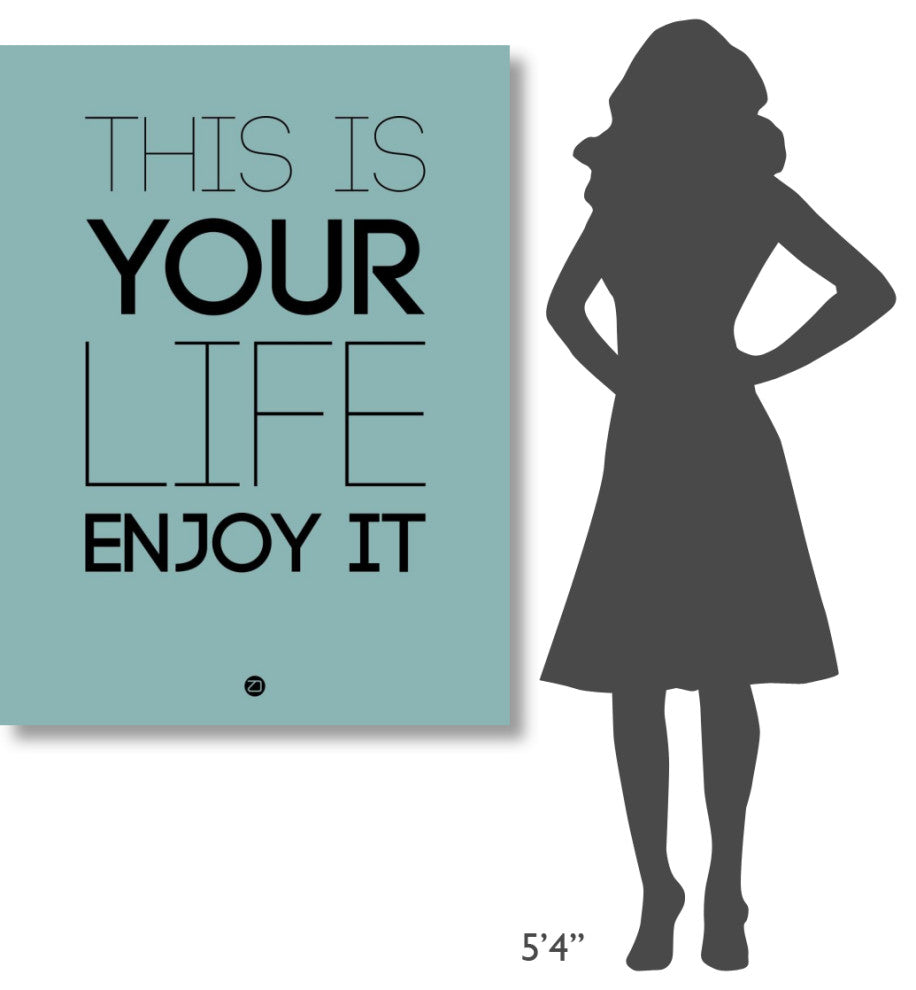 "This Is Your Life Poster Blue" Fine Art Print