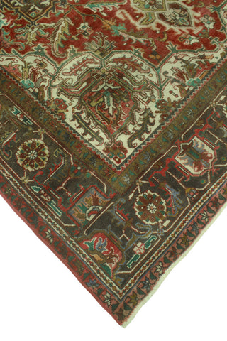 Fine Vintage Heriz Mawuli Rust/Ivory Rug, 7'9 x 10'11