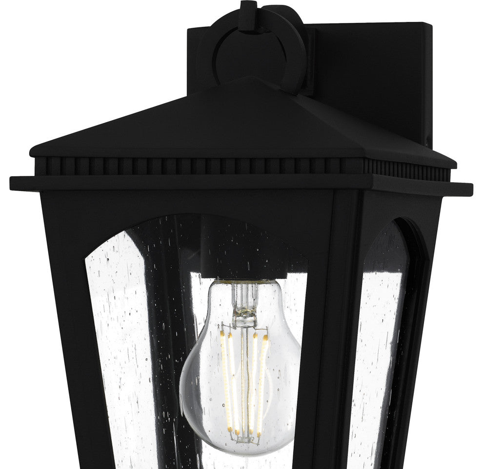 Quoizel HUK8406 Huck 11" Tall Outdoor Wall Sconce - Earth Black