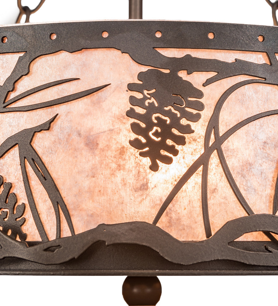 16 Wide Whispering Pines Inverted Pendant