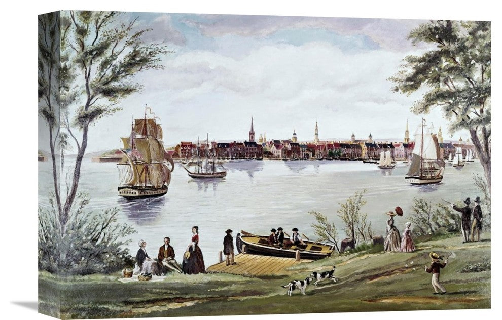 "New York Shortly After Independence, Scene of The East River" Artwork