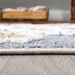 Aziza Persian Medallion High-Low Multi 5'x8' Area Rug