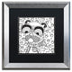 Hello Angel ''Cool Pooch'' Art, Silver Frame, Black Mat, 16x16