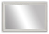 Woodford Framed Wall Mirror, White, 28" X 54"