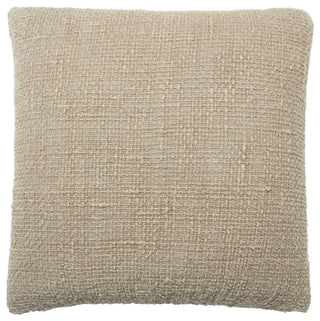 Tordis Solid Pillow 22" Square, Taupe, Polyester Fill