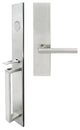 Frankfurt Lever, Mortise Dummy Handleset, Right Hand, Satin Stainless Steel