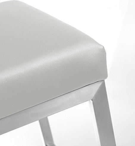 Helsinki Light Grey Steel Barstool (Set of 2) - Light Grey