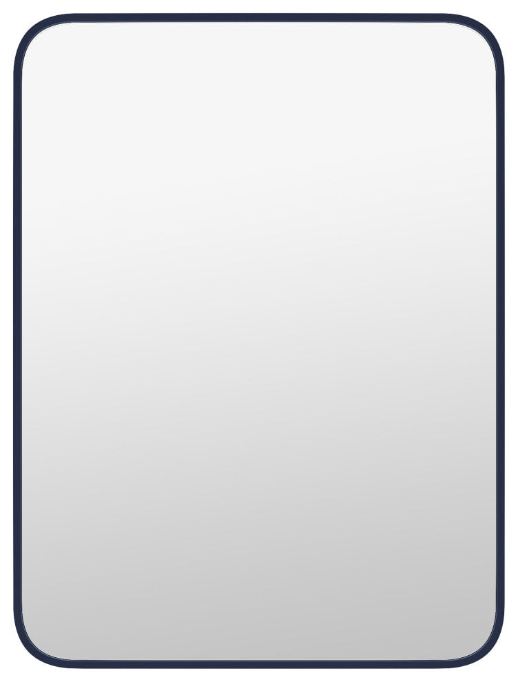 Waterloo 30x40 Blue Rectangular Metal Frame With Round Corner