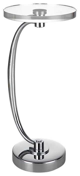 Uttermost Waveney Drink Table 25144, Nickel