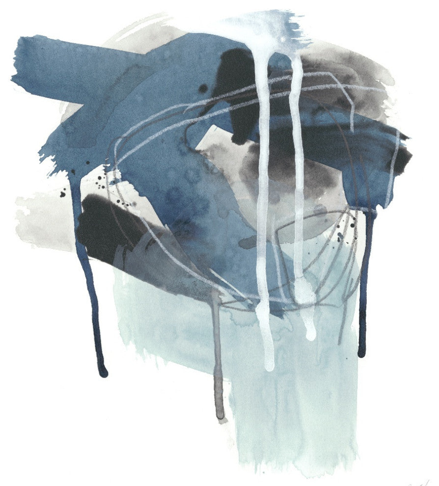 "Incidental Indigo III" Fine Art Giant Canvas Print, 72"x72"