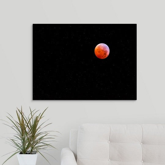 "Lunar Eclipse" Wrapped Canvas Art Print, 30"x22"x1.5"