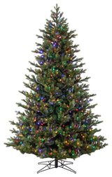 Vickerman Welch Frasier Fir Artificial Christmas Tree, Multi-Color, 12'