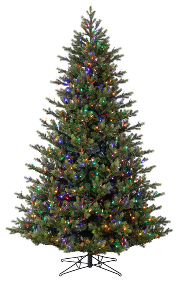 Vickerman Welch Frasier Fir Artificial Christmas Tree, Multi-Color, 12'